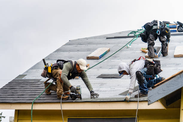 Professional Gutter Installation technician working in Dietrich, ID